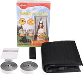 Sekey Magnetic Fly Screen for Balcony Doors – Self-Adhesive Insect Protection without Drilling, Cuttable & Versatile (Black)